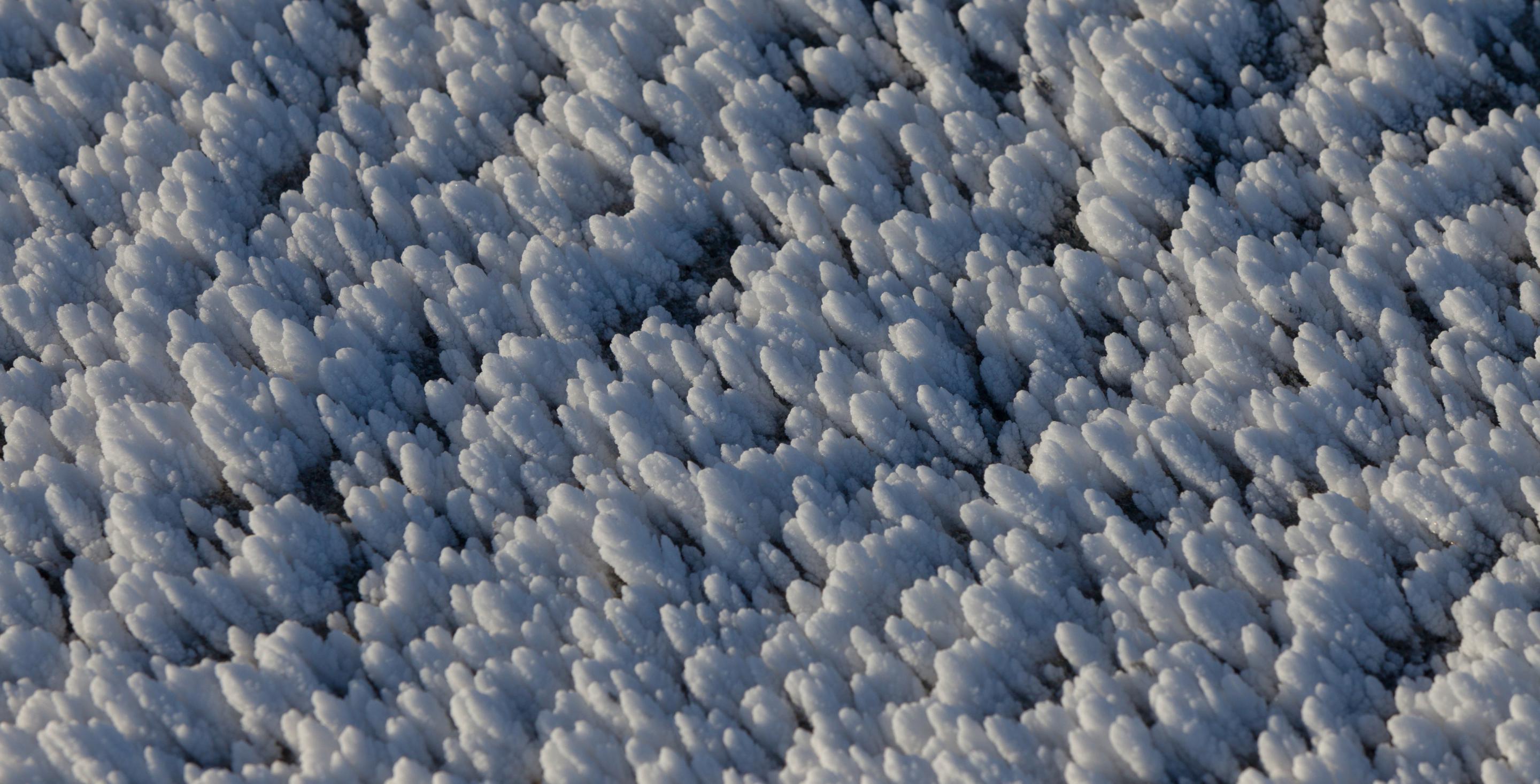Détail de glace autour des fumerolles - région de Mývatn – Islande