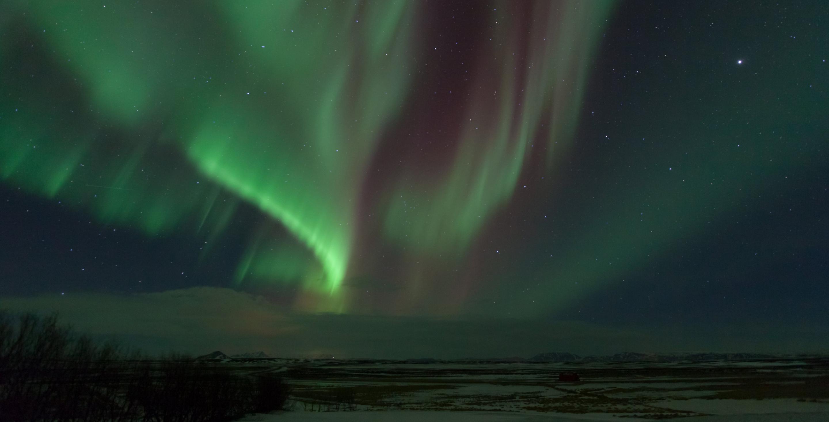 Aurore boréale - région de Mývatn – Islande