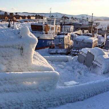 Port de Khoujir - Ile d'Olkhon - lac Baïkal – Sibérie